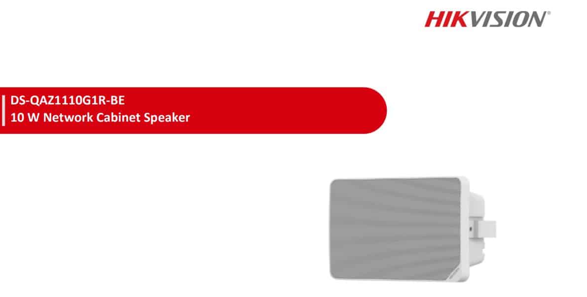 Loa IP Hikvision DS-QAZ1110G1R-BE - Loa IP Cabinet, Loa Thông Báo, Công Suất 10W, Tích Hợp 2 Micro
