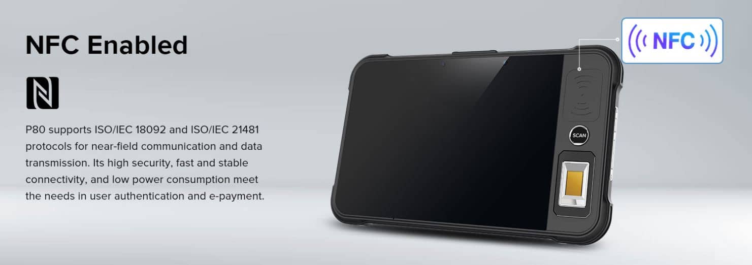 Máy Tính Bảng UHF RFID Chainway P80 - Hỗ Trợ Vân Tay, Mã Vạch