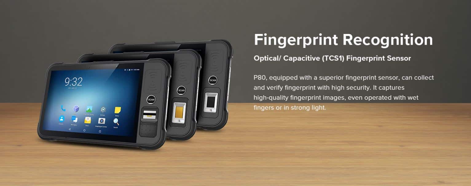 Máy Tính Bảng UHF RFID Chainway P80 - Hỗ Trợ Vân Tay, Mã Vạch