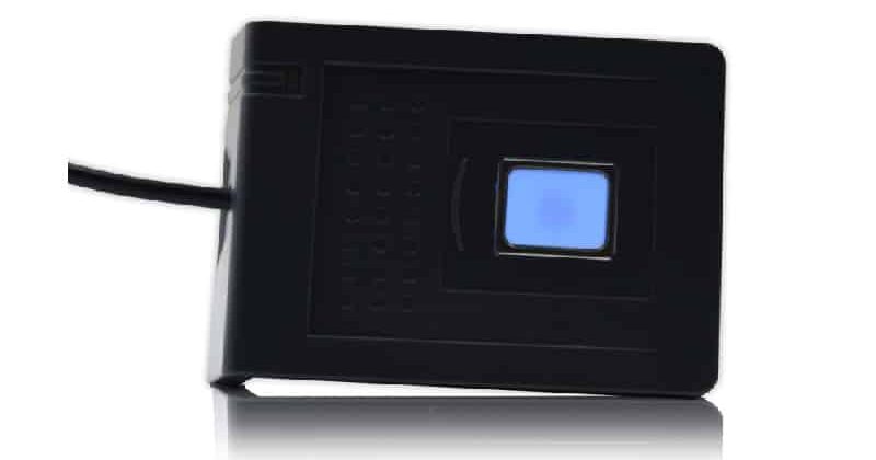 Đầu Đọc Thẻ Syris RD300-FH1 - Đầu Đọc Thẻ MIFARE Tích Hợp Vân Tay, Để Bàn