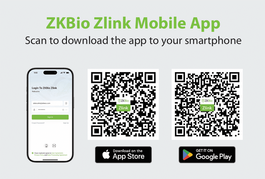 Ứng dụng Zkbio Zklink trên điện thoại