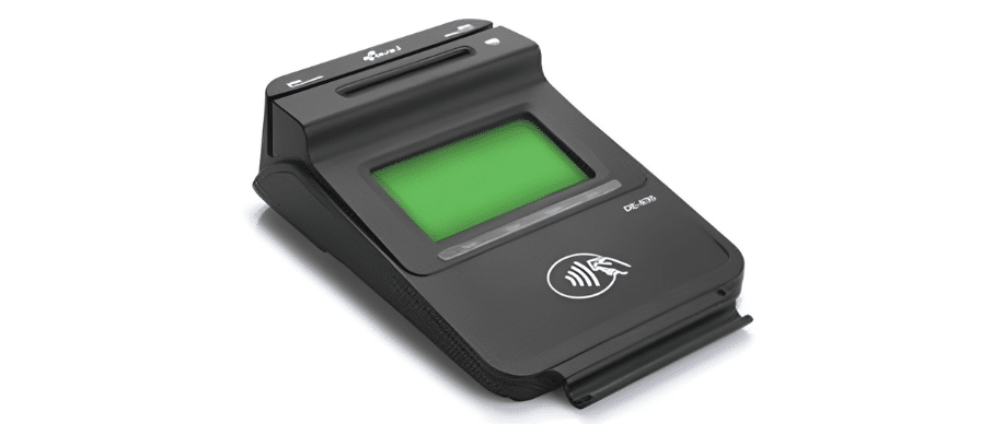 DE-635 là thiết bị đọc thẻ thanh toán đa năng tích hợp nhiều phương thức thanh toán trong một thiết kế nhỏ gọn