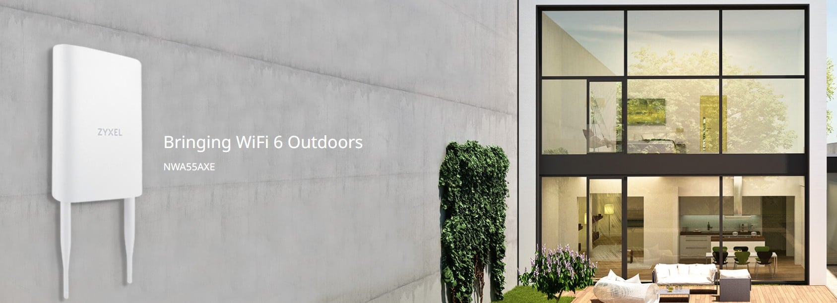 NWA55AXE là Access Point WiFi 6 ngoài trời bền bỉ với chuẩn chống nước IP55