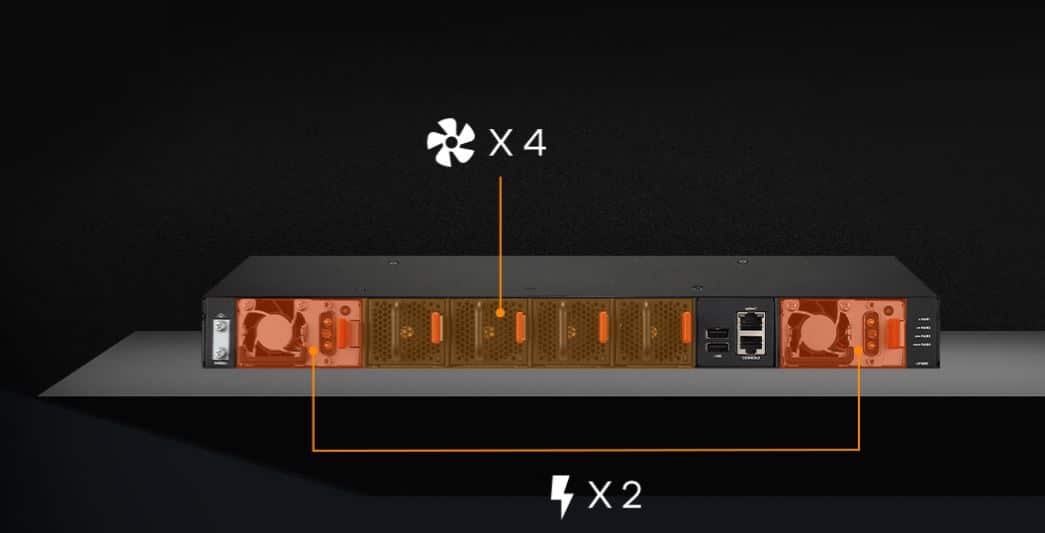 Switch Quang Zyxel CX4800-56F - Bộ Chuyển Mạch Quang 48 Port 10G/25G, 8 Port 100G L3 Aggregation