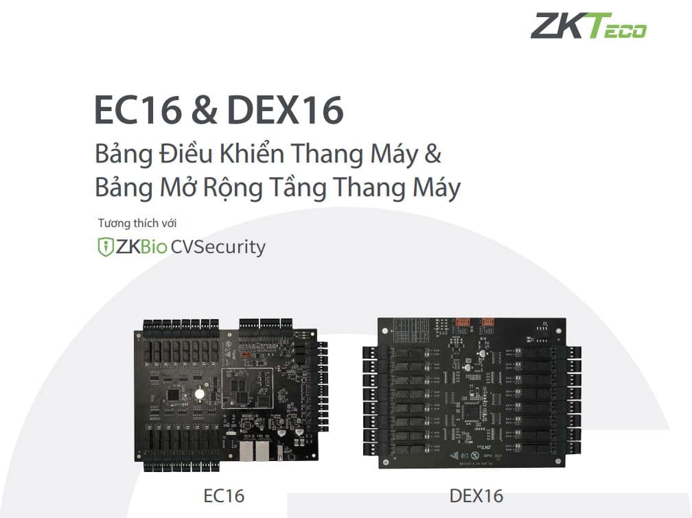 Bộ Mở Rộng Thang Máy ZKTeco DEX16 – Kết Hợp Hoàn Hảo Với EC16