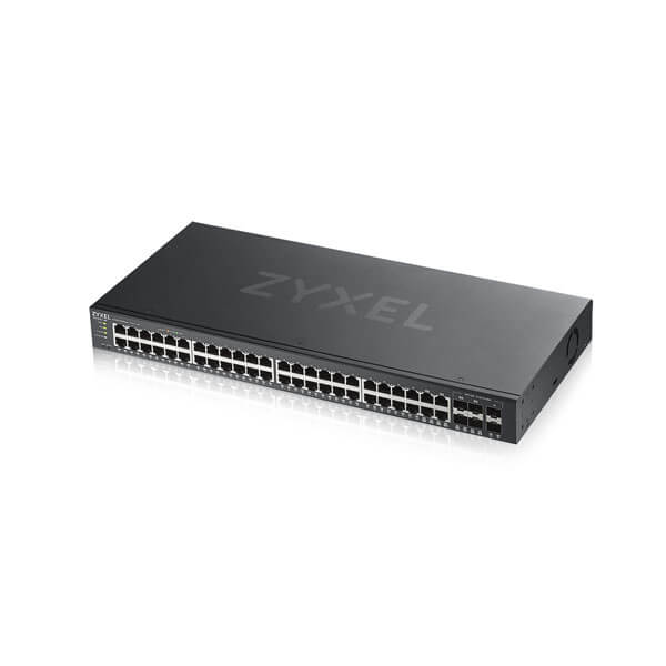 Switch Zyxel GS1920-48v2 – Bộ Chuyển Mạch 44 Port Gigabit, 4 Port Combo, Switch Smart Managed