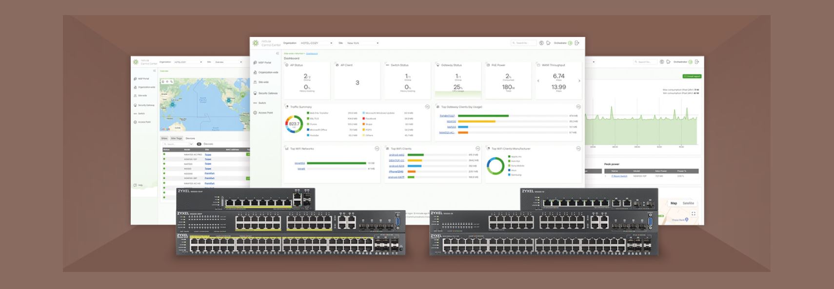 Switch Zyxel GS2220-10HP - Bộ Chuyển Mạch 8 Port PoE Gigabit, 2 Port Gigabit Combo, Switch Layer 2+ Managed 180W