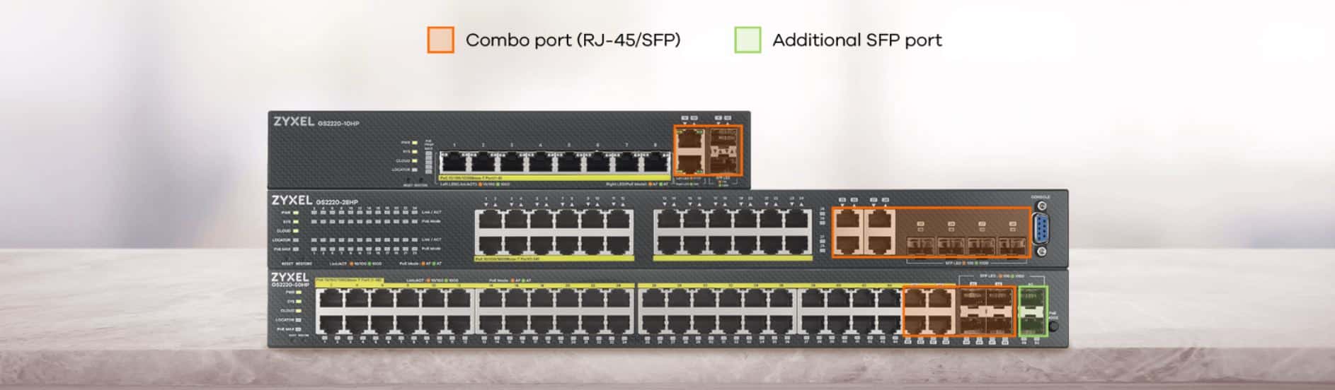 Switch Zyxel GS2220-50 - Bộ Chuyển Mạch 48 Port GbE, Switch Layer 2+ Managed