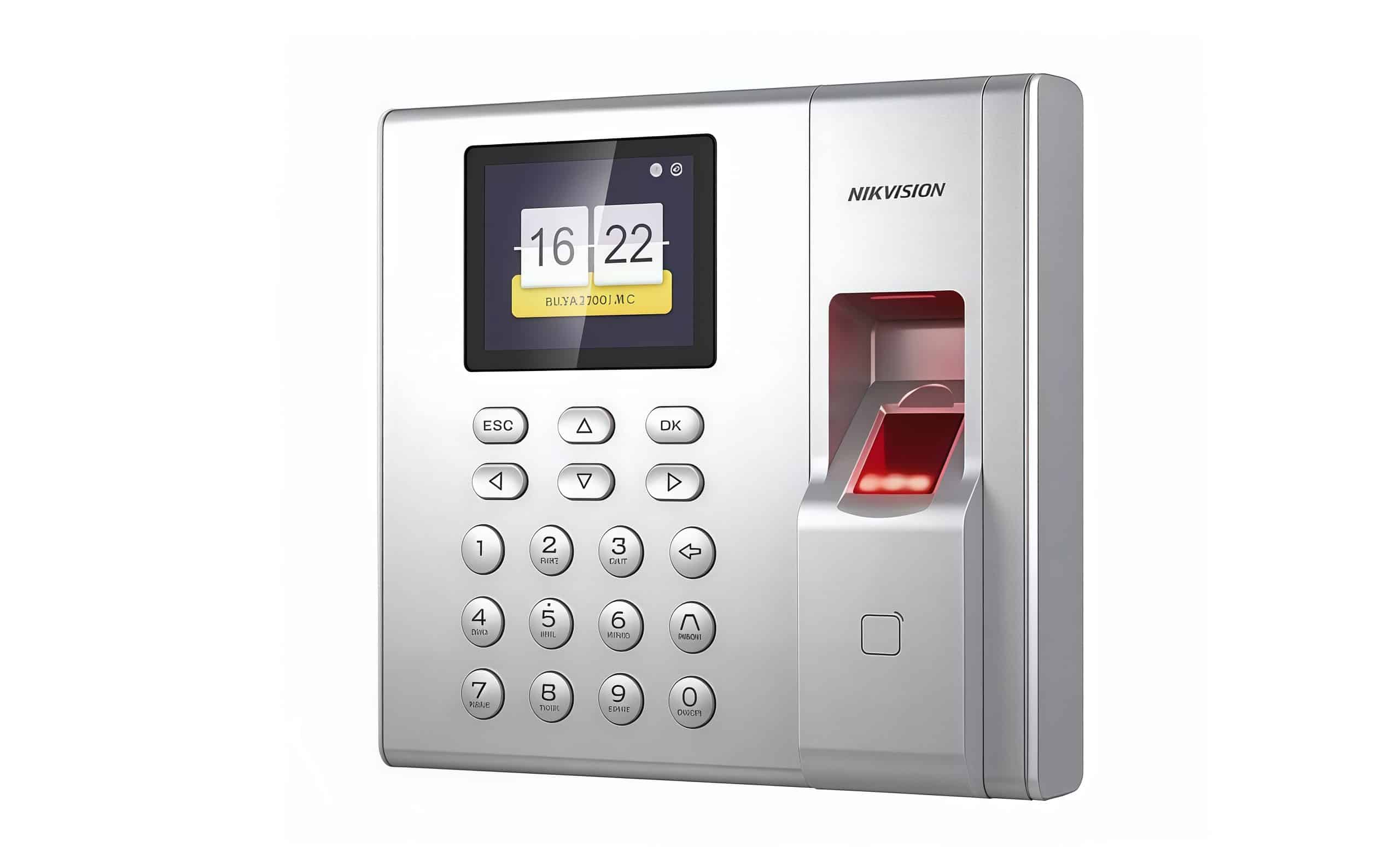 Máy chấm công vân tay Hikvision SH-K1T9803F là thiết bị kiểm soát ra vào kết hợp chức năng chấm công