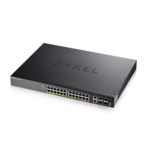 Switch PoE Zyxel XGS2220-30HP – Bộ Chuyển Mạch 24 Port PoE, 2 Port 10G, 4 Port 10G SFP+ , 2 Port 10Gbps L3 Access 400W