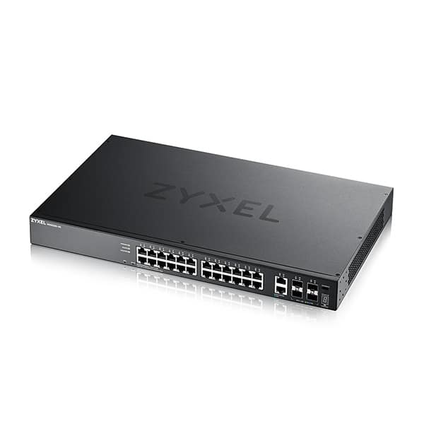 Switch Zyxel XGS2220-30 – Bộ Chuyển Mạch 24-port GbE, 2 Port 10G, 4 Port 1G SFP/10G SFP+ slots L3 Access