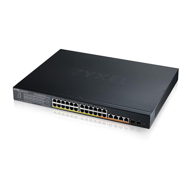Switch Zyxel XMG1930-30HP – Bộ Chuyển Mạch 24 Port PoE 2.5G, 2 Port SFP+ 10G, Switch Layer 2 Smart Managed PoE 700W