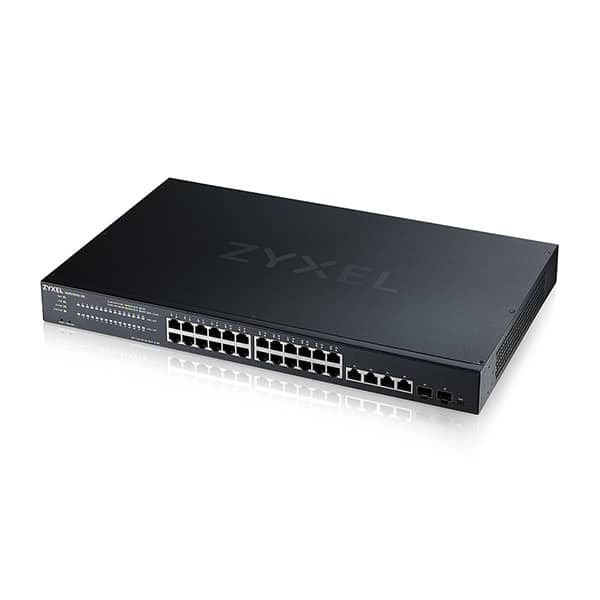 Switch Zyxel XMG1930-30 – Bộ Chuyển Mạch 24 Port 2.5G, 2 Port SFP+ 10G, Switch Layer 2 Smart Managed