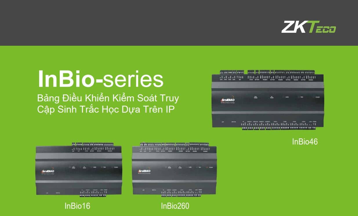 Bộ Điều Khiển Trung Tâm ZKTeco inBio160 - Thiết Bị Điều Khiển 1 Cửa