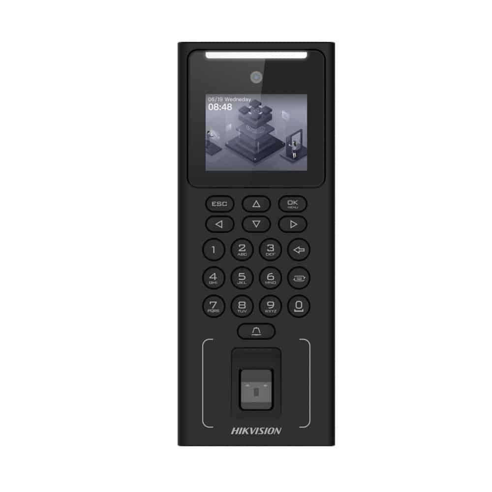 Máy Chấm Công Khuôn Mặt Hikvision SH-K1T9321MFWX – Tích Hợp Xác Thực Vân Tay, Thẻ Từ, Kết Nối WiFi