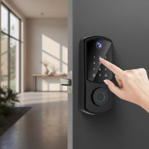 Tự lắp khoá vân tay cửa nhôm