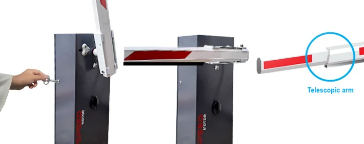 Tay chắn Telescopic Swing Out Barrier MAG BG856