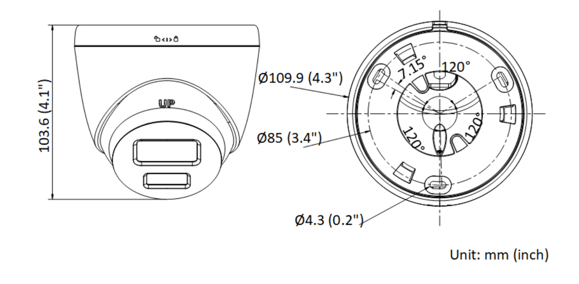 Camera Hikvision DS-2CD1327G2-L ColorVu Dome Chuẩn IP67 Chống Nước Ngoài Trời