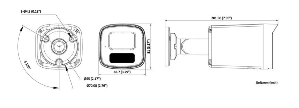 Camera Hikvision DS-2CD1T27G2H-LIUF – Thiết Kế Camera Thân Chuẩn IP67