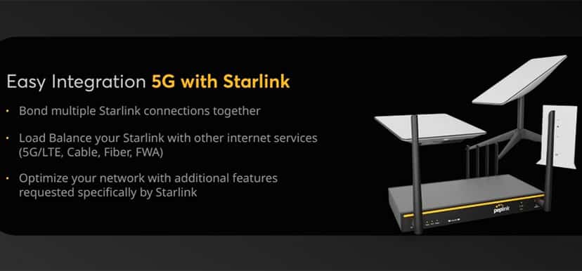 Giải pháp kết nối đột phá giữa Peplink B One 5G và Starlink
