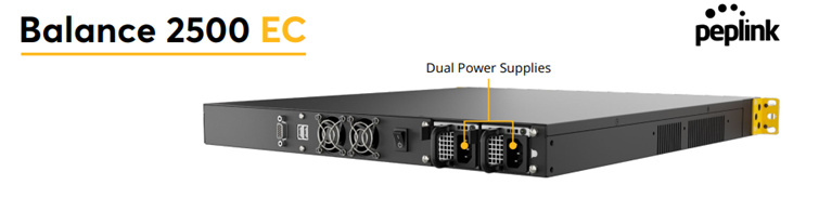 Nguồn kép Hot-Swap trên Router Peplink Balance 2500 EC