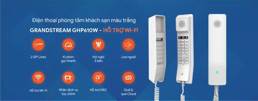 Điện thoại khách sạn GHP610W – Wifi