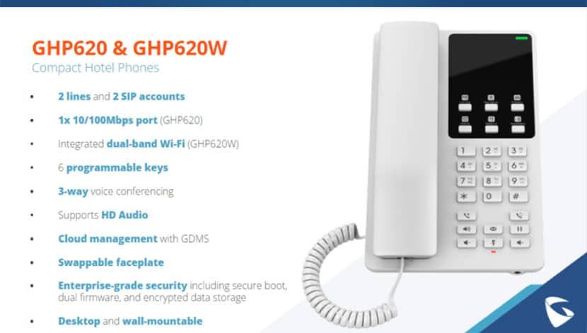 Điện Thoại IP Khách Sạn Grandstream GHP620