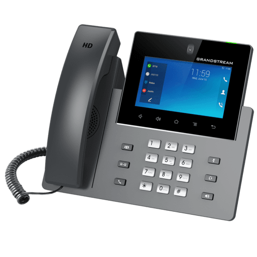 Điện Thoại IP Grandstream GXV3350 – 16 Tài Khoản SIP, Màn Hình Cảm Ứng, Androi 7.0, Kết Nối Phím Mở Rộng GBX20