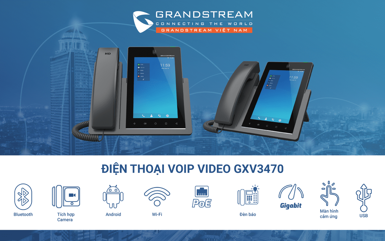 Điện Thoại IP Video Grandstream GXV3470