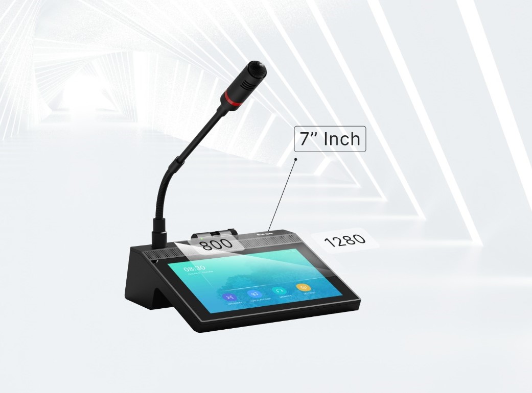 Màn hình cảm ứng 7 inch của Bàn Gọi Thông Báo IP Video XC-9037NV