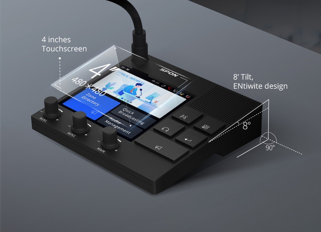 Bàn gọi thông báo IP XC-9038N thiết kế hợp kim nhôm cao cấp