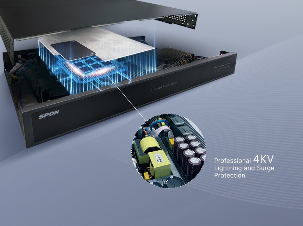 Amply IP Spon XC-9508P26 bảo vệ toàn diện an toàn