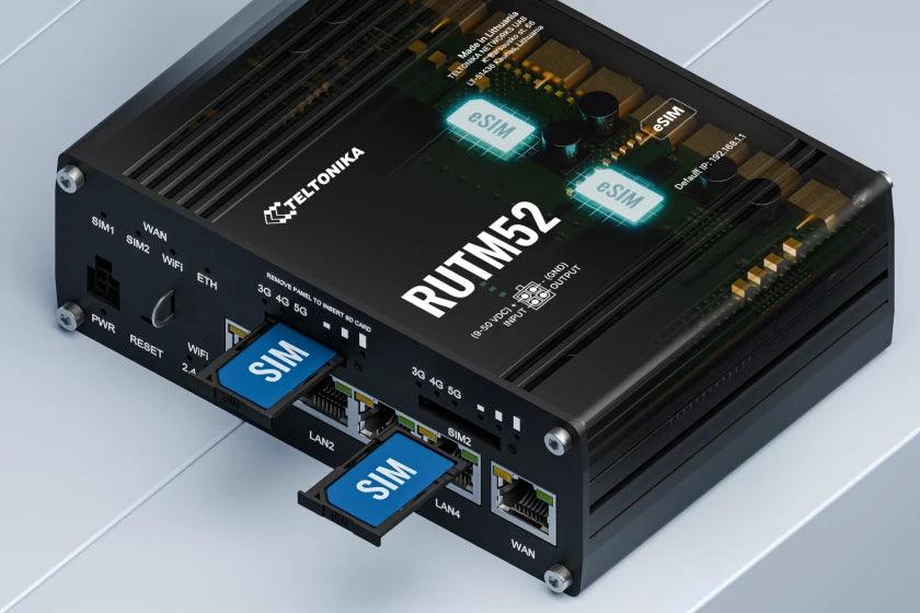 Router Công Nghiệp RUTM52 chuyển đổi mạng thông minh với eSIM