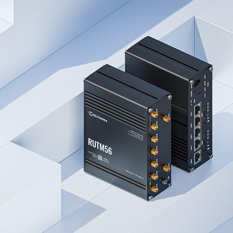 Router Công Nghiệp Teltonika RUTM56 hỗ trợ Dual SIM và eSIM