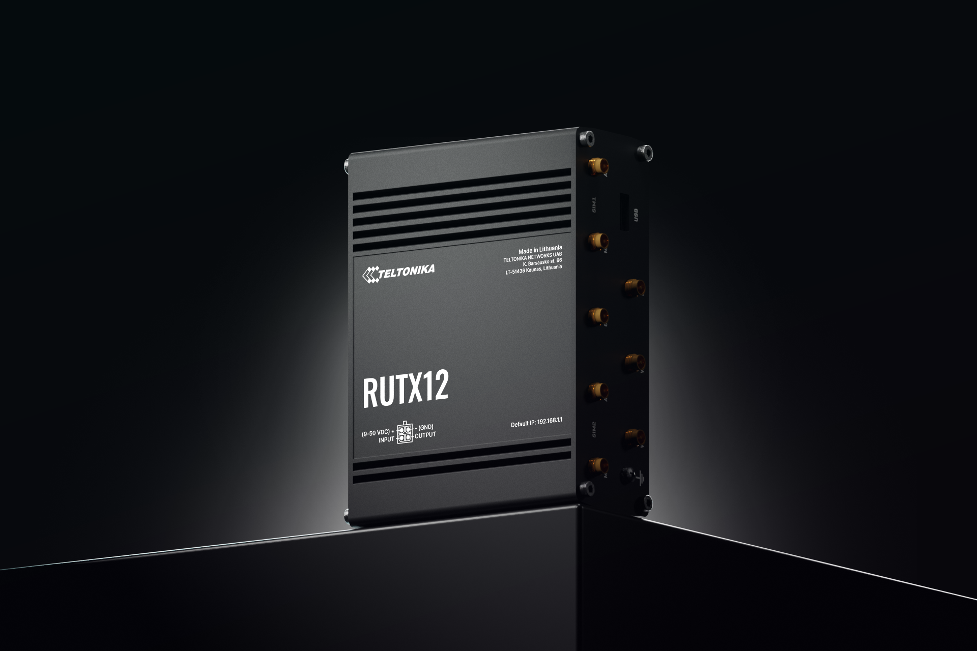 Router Công Nghiệp RUTX12 hỗ trợ Dual LTE tốc độ cao và kết nối ổn định