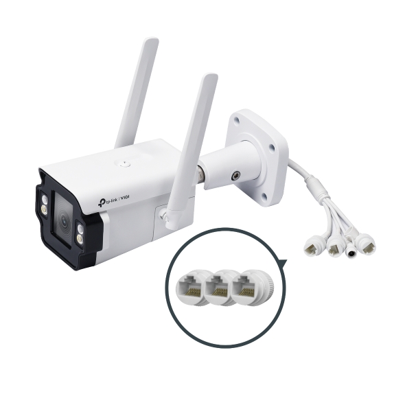 Camera VIGI InSight S345-4G 4MP – Kết Nối 4G, 3 Cổng LAN, Camera AI 2K Thông Minh Ngoài Trời, Full Color